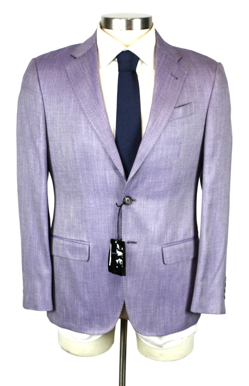 Emporio Armani Sport Coat 38 S Mens Light Purple Viscose Silk G Line Blazer New